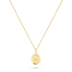 Oval Pet Face Necklace Silver