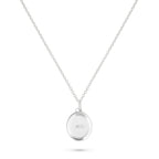Oval Pet Face Necklace Silver
