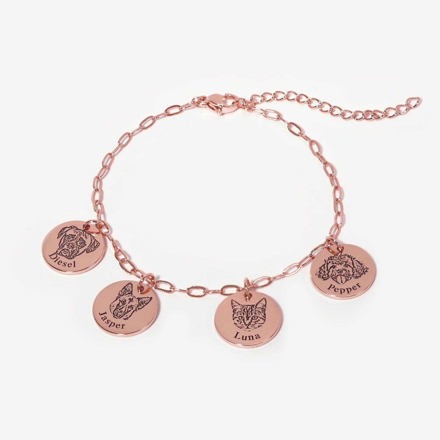 Paperclip Pet Face Bracelet