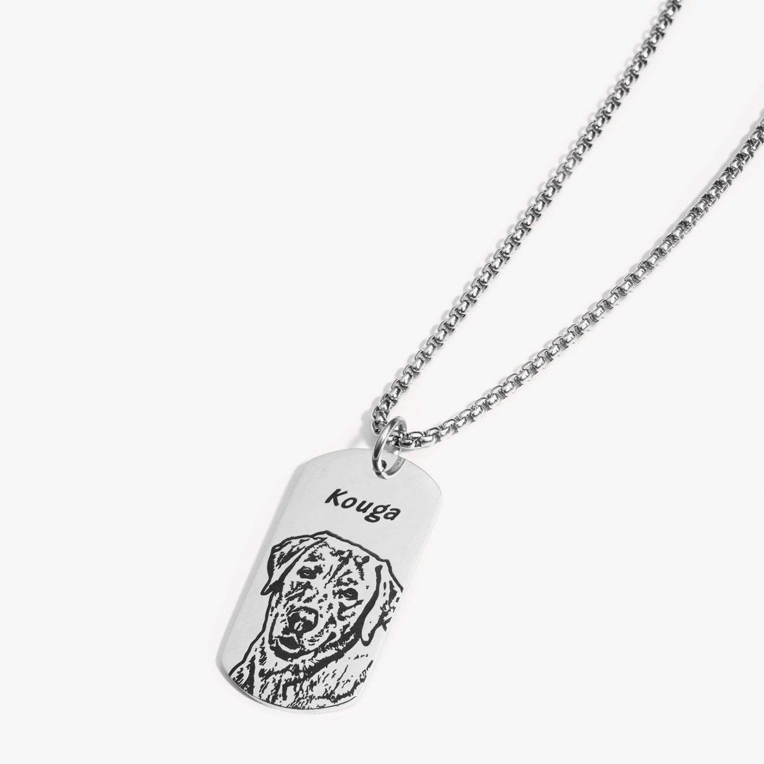 Pet Face Tag Necklace