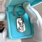 Pet Face Tag Keychain