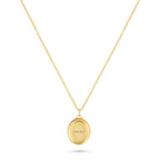 Oval Pet Face Necklace Silver
