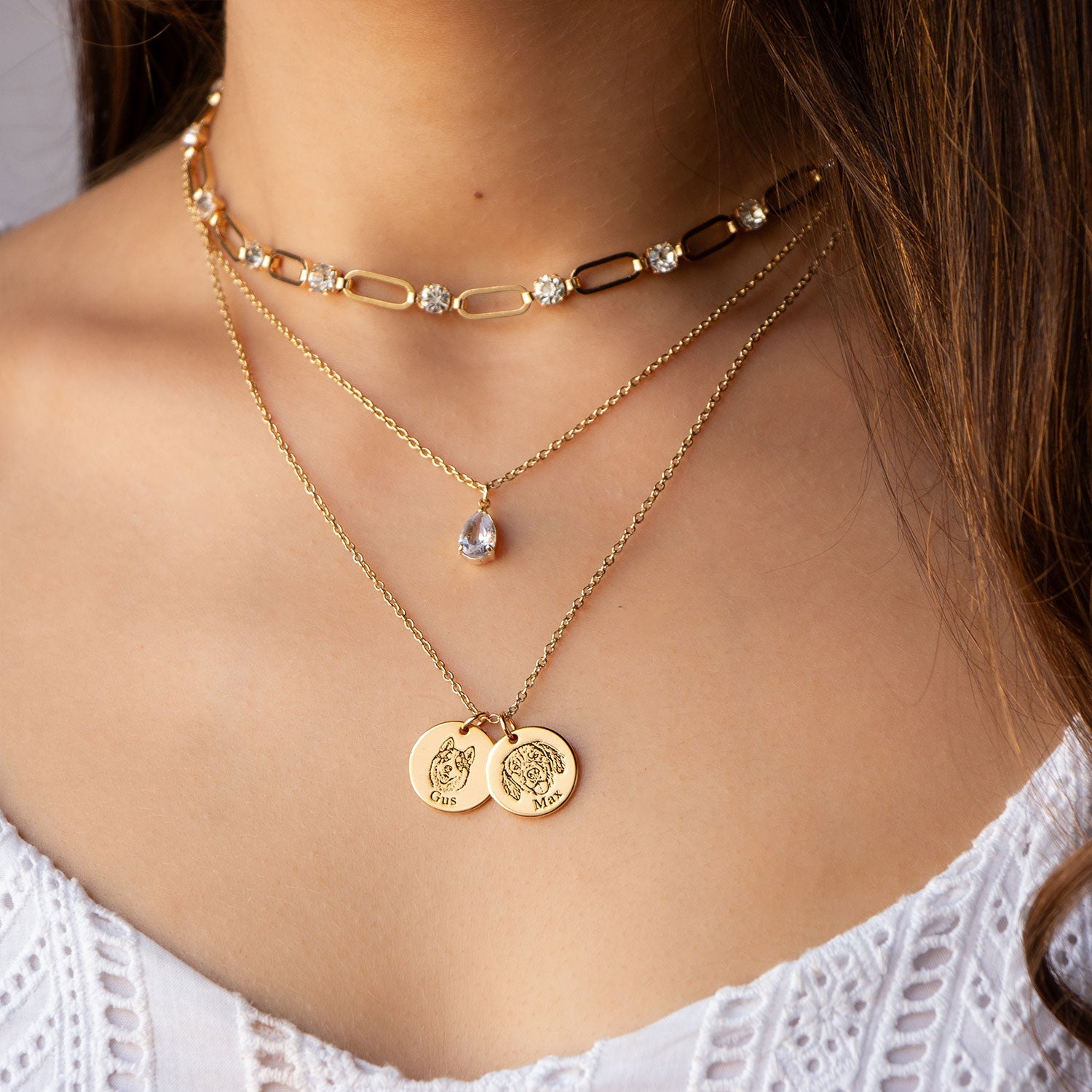 Sparkling Necklace Set