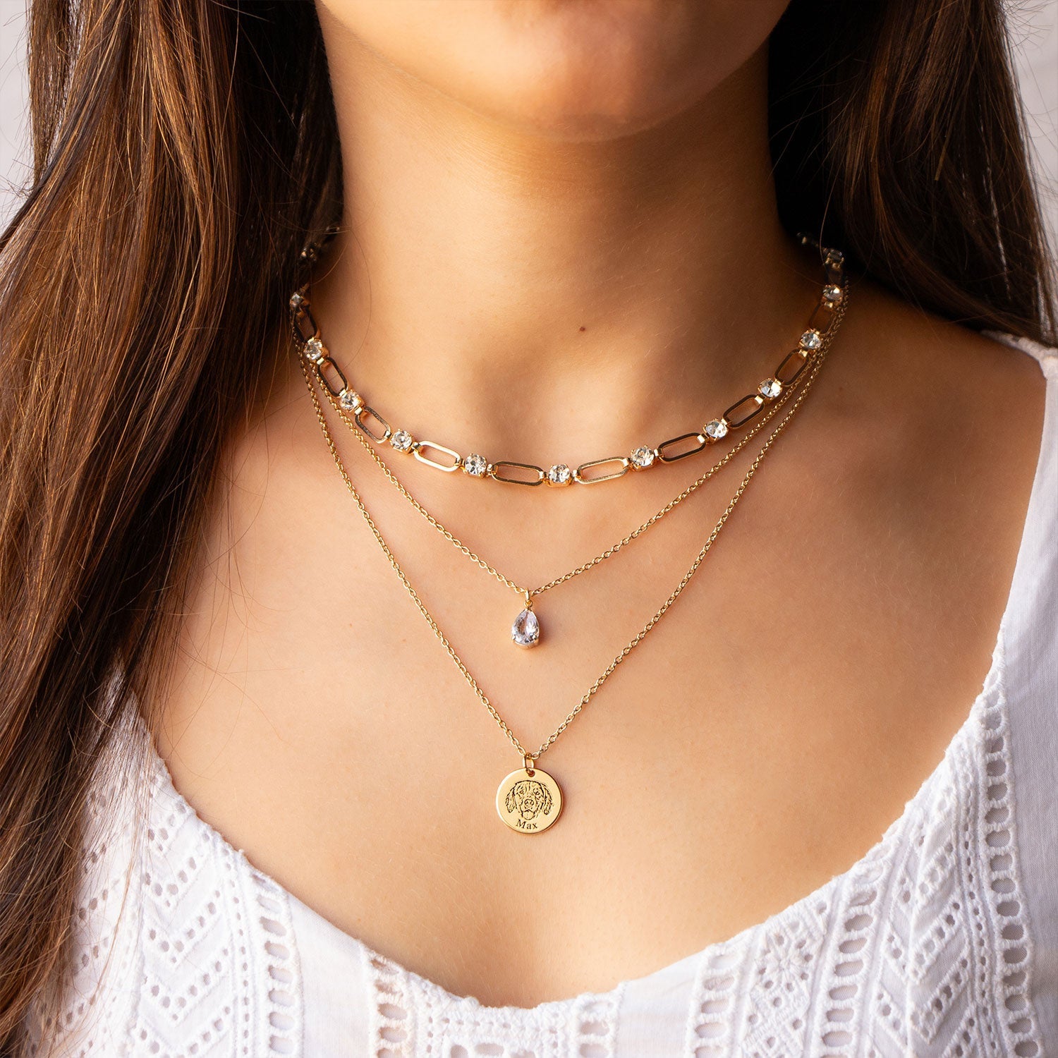 Sparkling Necklace Set