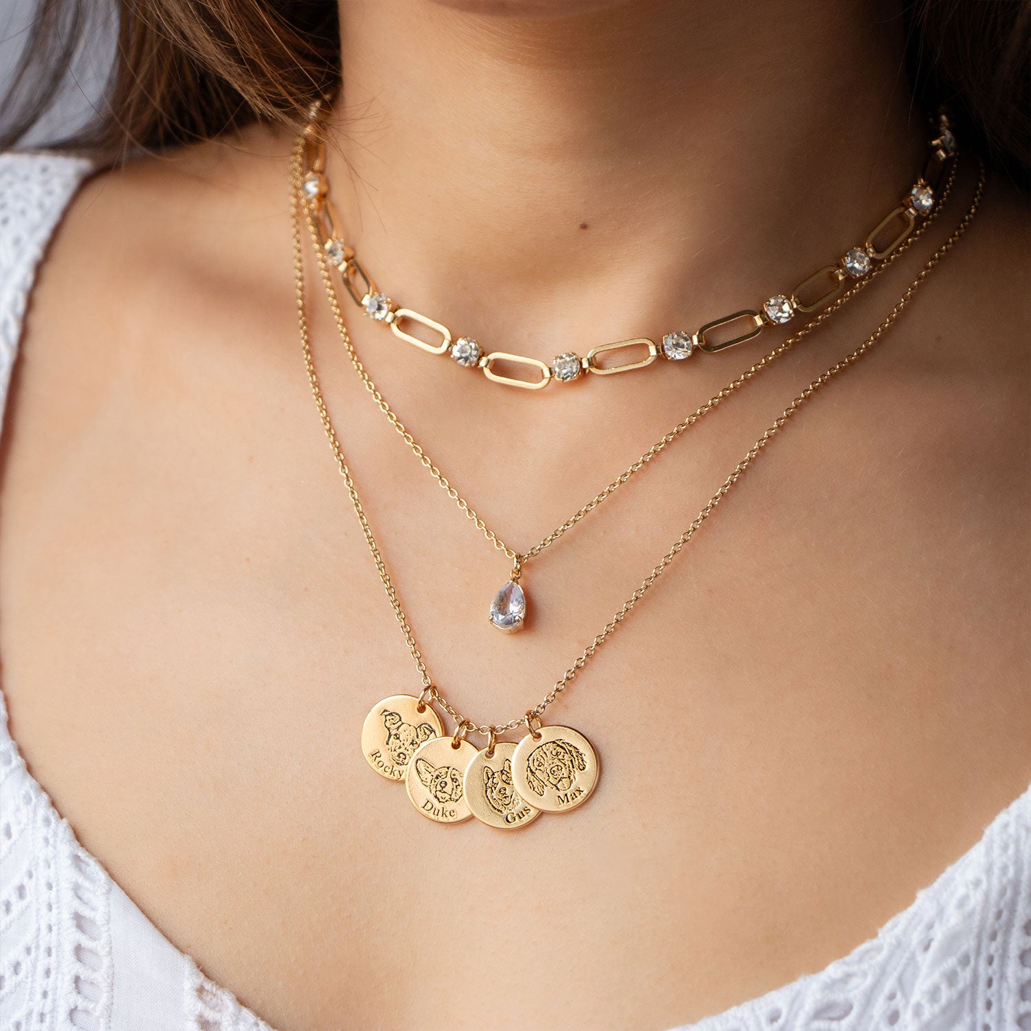 Sparkling Necklace Set